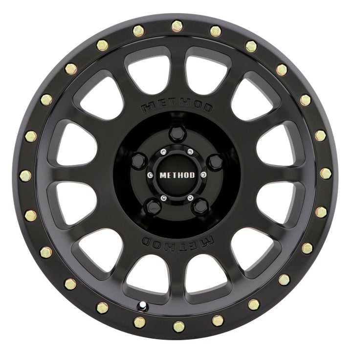 Method MR305 NV 20x9 +18mm Offset 5x5.5 108mm CB Matte Black Wheel - Bull Strap