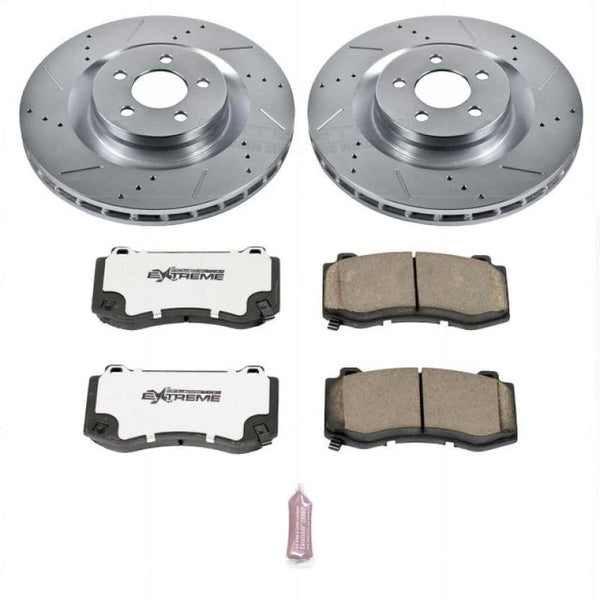 Power Stop 05-10 Chrysler 300 SRT8 Front Z26 Street Warrior Brake Kit - Bull Strap