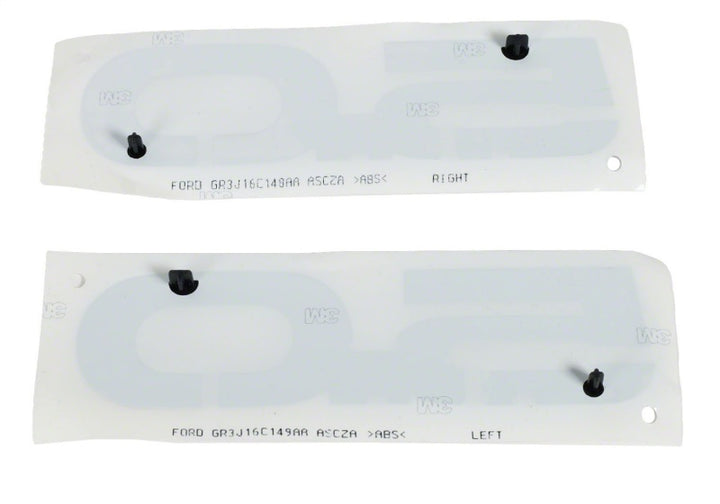 Ford Racing 15-17 Ford Mustang 5.0L Fender Emblem Black - Bull Strap
