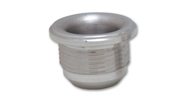 Vibrant -12 AN Male Weld Bung (1-3/8in Flange OD) - Mild Steel - Bull Strap
