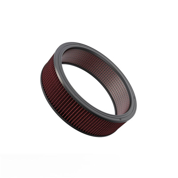 K&N Replacement Drop In Air Filter - 14in OD / 12in ID / 4in H w/ Wire - Bull Strap