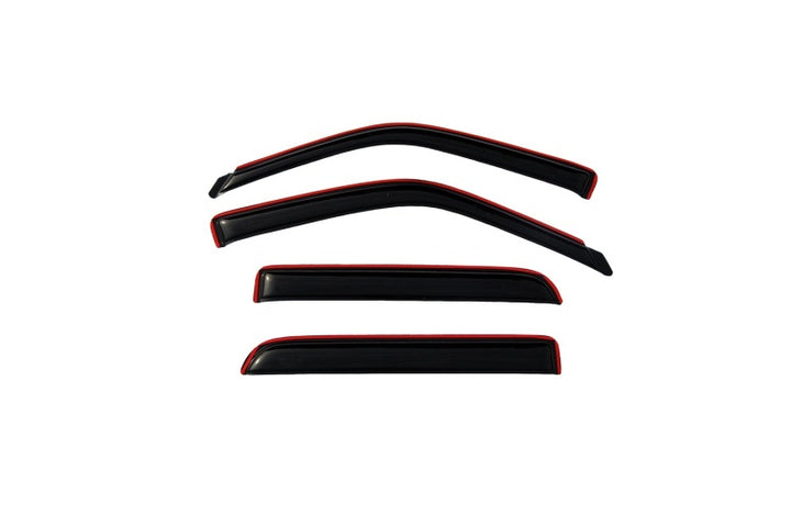 AVS 02-03 Lincoln Blackwood Ventvisor In-Channel Front & Rear Window Deflectors 4pc - Smoke - Bull Strap