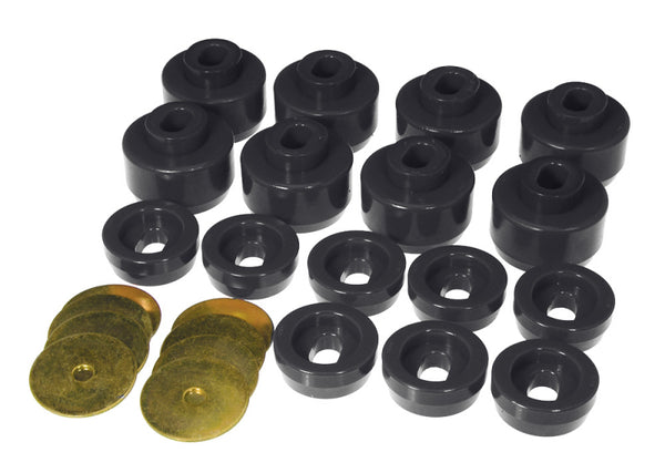 Prothane 99-06 Chevy Silverado 2/4wd Body Mounts - Black - Bull Strap
