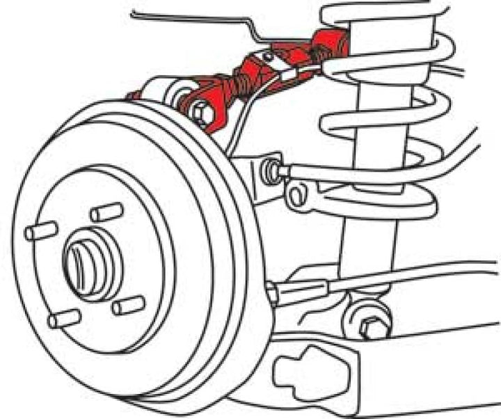 SPC Performance 01-05 Honda Civic/02-06 Acura RSX Rear EX Arm XR Adjustable Upper Control Arm - Bull Strap