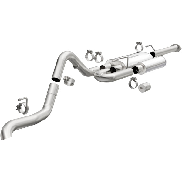 MagnaFlow Stainless Overland Cat-Back Exhaust 16-21 Toyota Tacoma - Bull Strap