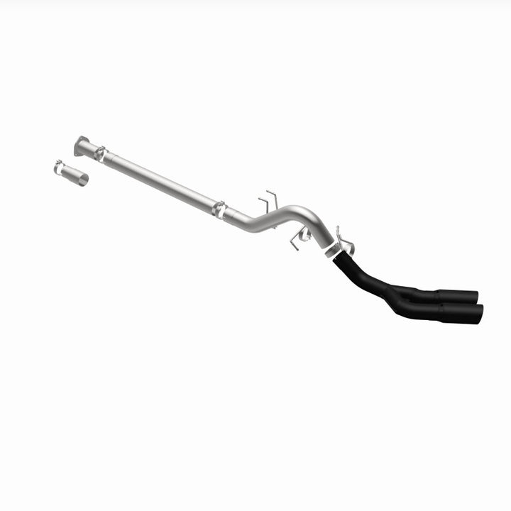 MagnaFlow 08-18 Ford F-250/F-350/F-450 4.6L/6.7 DPF-Back Black 4in Dual Single Rear Exit - Bull Strap