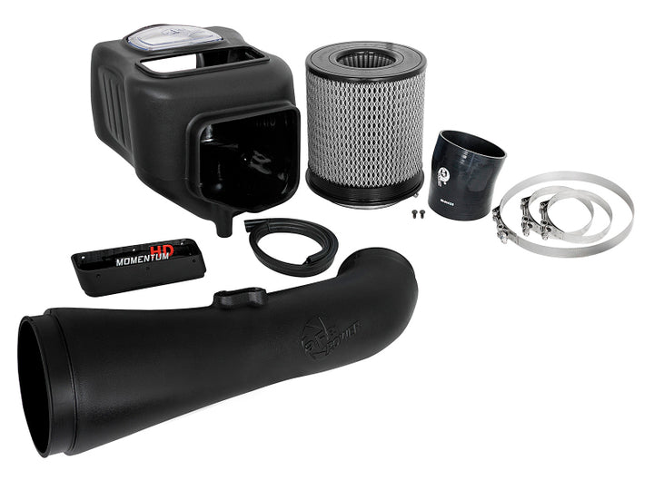 aFe Momentum HD Pro DRY S 2017 GM Diesel Trucks V8-6.6L Cold Air Intake System - Bull Strap