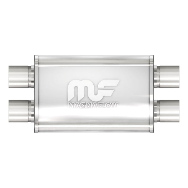 MagnaFlow Muffler Mag SS 14X4X9 2.5 D/D - Bull Strap
