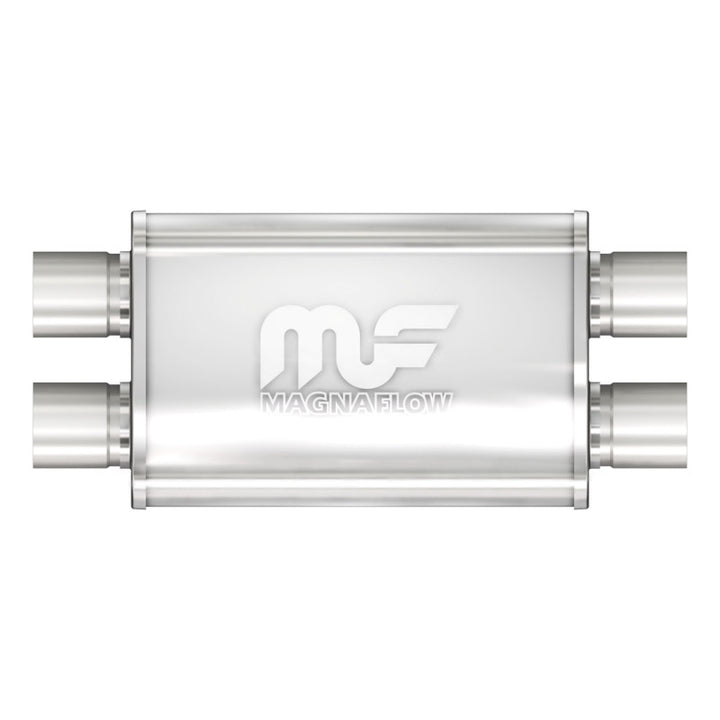 MagnaFlow Muffler Mag SS 14X4X9 2.5 D/D - Bull Strap