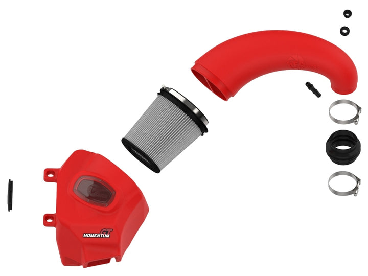aFe Momentum GT Pro DRY S Intake System Red Edition 19-23 Dodge RAM 1500 V8-5.7L HEMI - Bull Strap