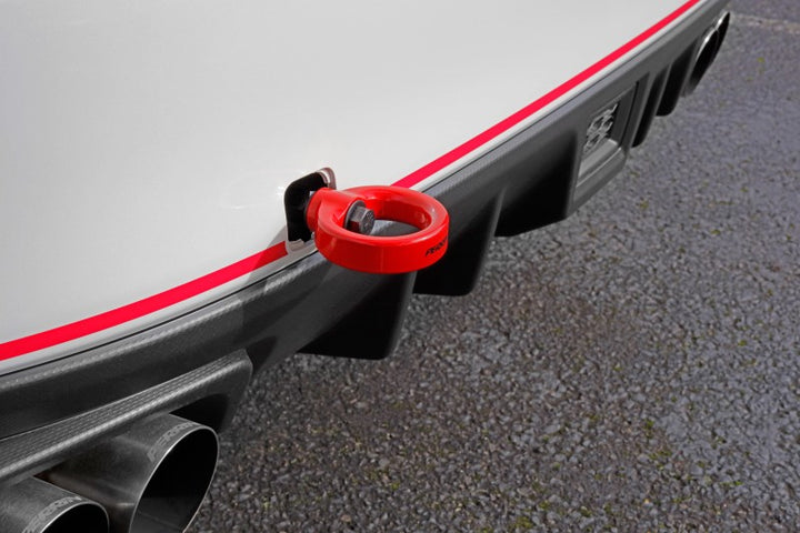PERRIN 15-21 Subaru WRX/STI Tow Hook Kit (Rear) - Red - Bull Strap