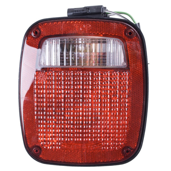 Omix Left Black Tail Lamp 91-97 Jeep YJ TJ Wrangler - Bull Strap