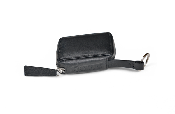 Akrapovic Leather Car Key Case - Black - Bull Strap