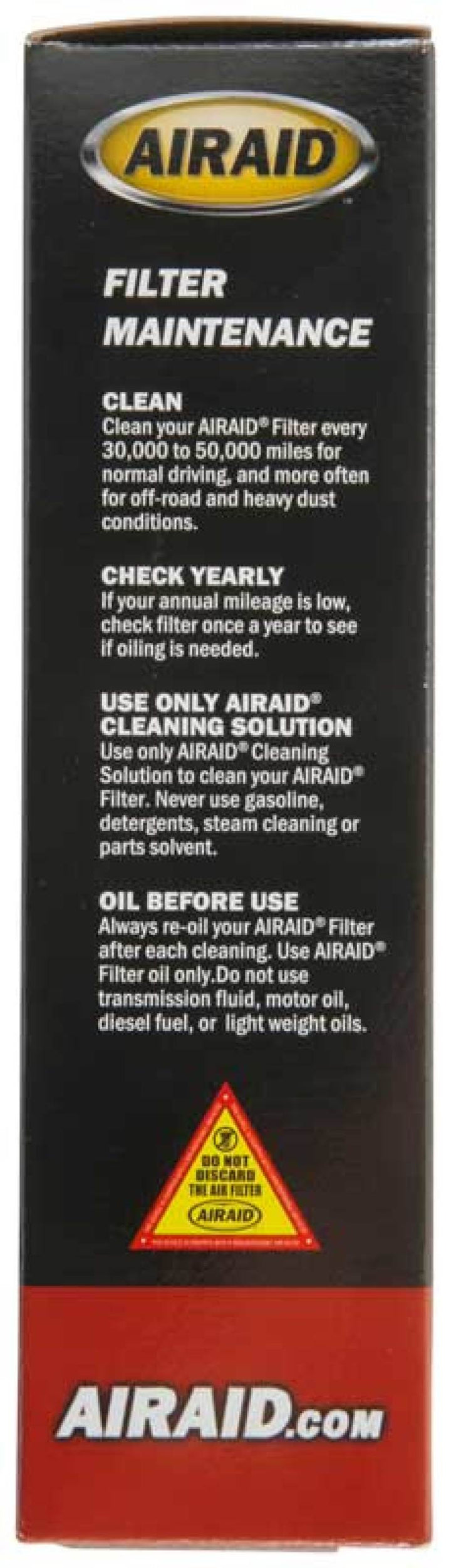 Airaid Renew Kit - 12oz Cleaner / 8oz Squeeze Oil - Bull Strap