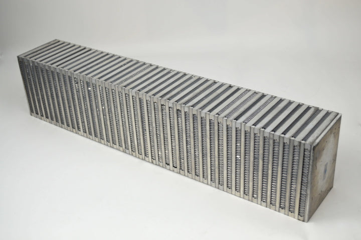 CSF High Performance Bar & Plate Intercooler Core (Vertical Flow) - 27in L x 6in H x 4.5in W - Bull Strap