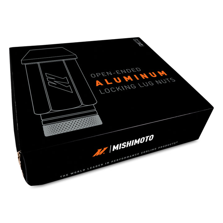 Mishimoto Aluminum Locking Lug Nuts M12x1.5 20pc Set Neo Chrome - Bull Strap