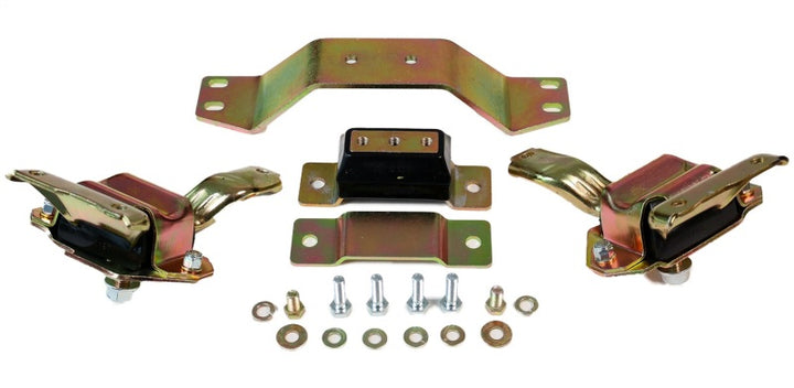 Energy Suspension 99-04 Ford Mustang 4.6L V8 Black Motor & Transmission Mount Set - Bull Strap