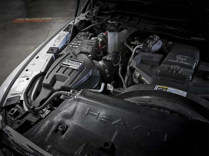 aFe Quantum Pro DRY S Cold Air Intake System 13-18 Dodge Cummins L6-6.7L - Dry - Bull Strap