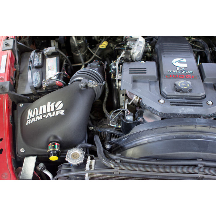 Banks Power 07-09 Dodge 6.7L Ram-Air Intake System - Dry Filter - Bull Strap