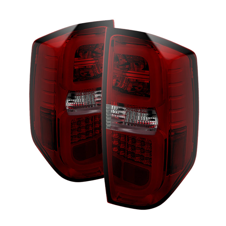 Spyder Toyota Tundra 2014-2016 Light Bar LED Tail Lights Red Smoke ALT-YD-TTU14-LED-RS - Bull Strap