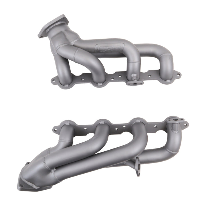 BBK 99-04 GM Truck SUV 4.8 5.3 Shorty Tuned Length Exhaust Headers - 1-3/4 Titanium Ceramic - Bull Strap