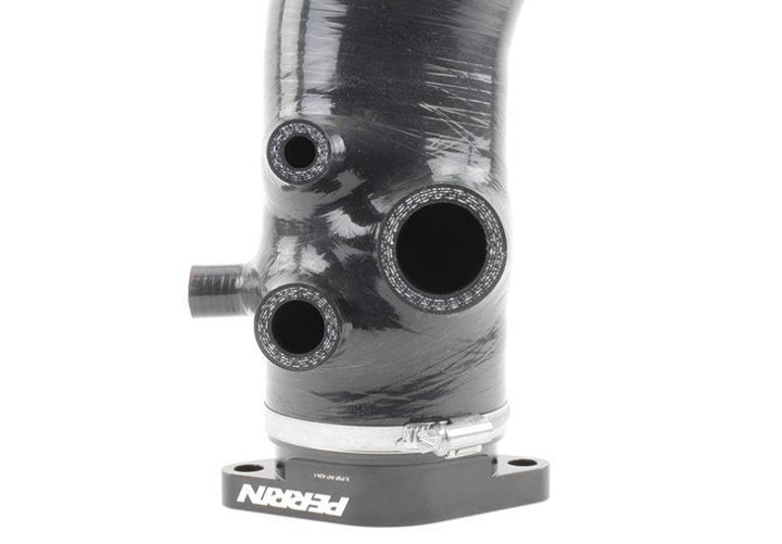 PERRIN 15-21 Subaru WRX / 14-18 Forester XT Turbo Inlet Hose 3in. w/ Turbo Adapter Flange - Black - Bull Strap