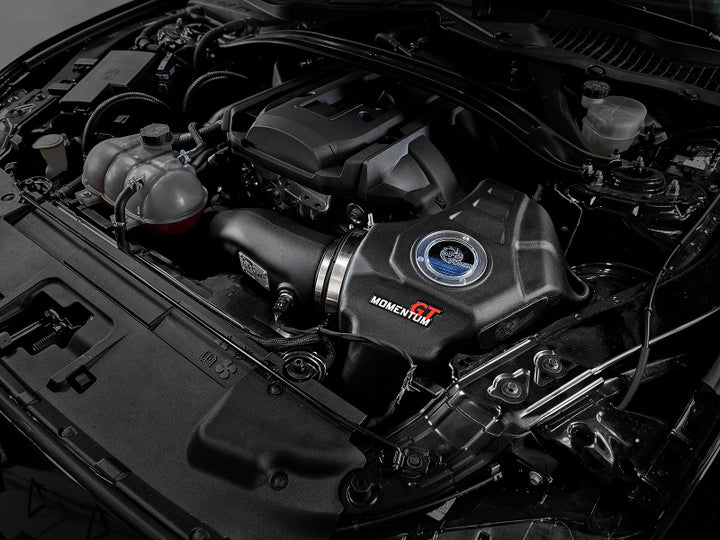 aFe Momentum GT CAIS w/ Pro 5R Media 18-19 Ford Mustang L4-2.3L (t) EcoBoost - Bull Strap