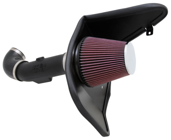 K&N FIPK 11-15 Chevy Camaro V6 3.6L Performance Intake Kit - Bull Strap