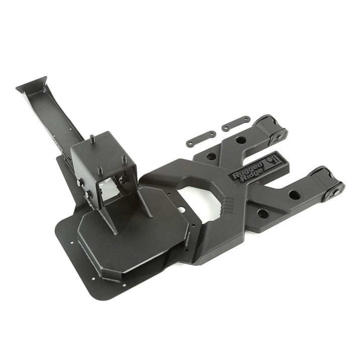 Rugged Ridge Spartacus HD Tire Carrier Kit 07-18 Jeep Wrangler - Bull Strap