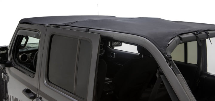 Rugged Ridge 18-22 Jeep Wrangler JL Unlimited (4-Door) Voyager Savannah Brief Top - Black - Bull Strap
