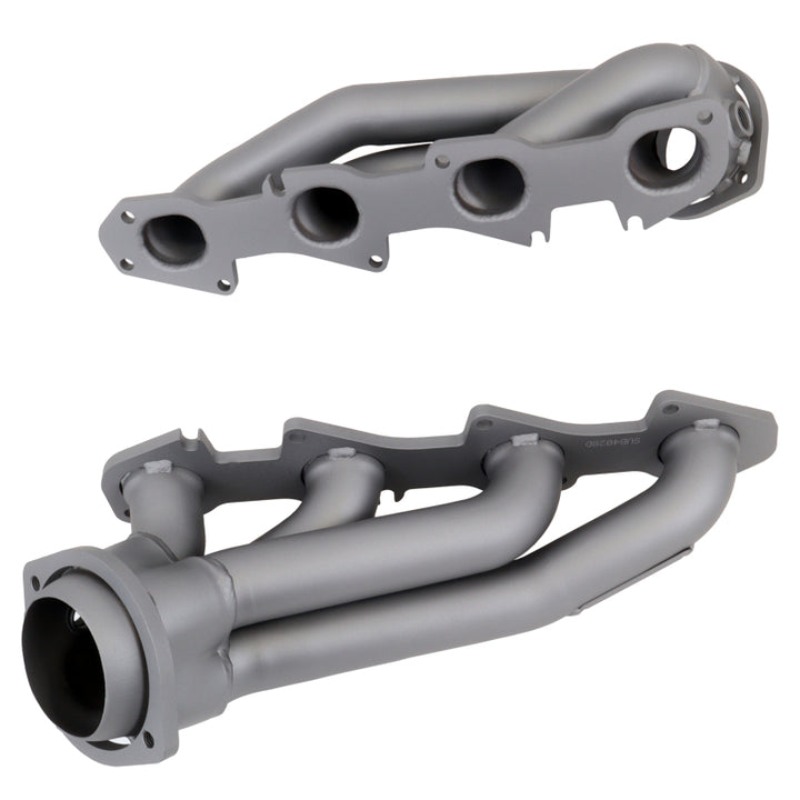 BBK 09-20 Dodge Challenger Hemi 5.7L Shorty Tuned Length Exhaust Headers - 1-3/4in Titanium Ceramic - Bull Strap