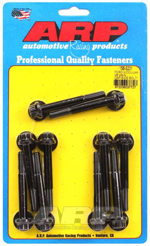 ARP Ford Modular V8 Main Cap-Side Bolt (Early Cast Iron Block) M8 Main Bolt Kit - Bull Strap