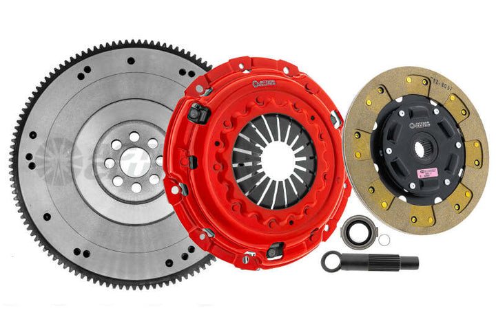 Action Clutch 12-15 Honda Civic Si 2.4L (K24Z7) Stage 2 Clutch Kit (1KS) w/OE-HD Flywheel - Bull Strap
