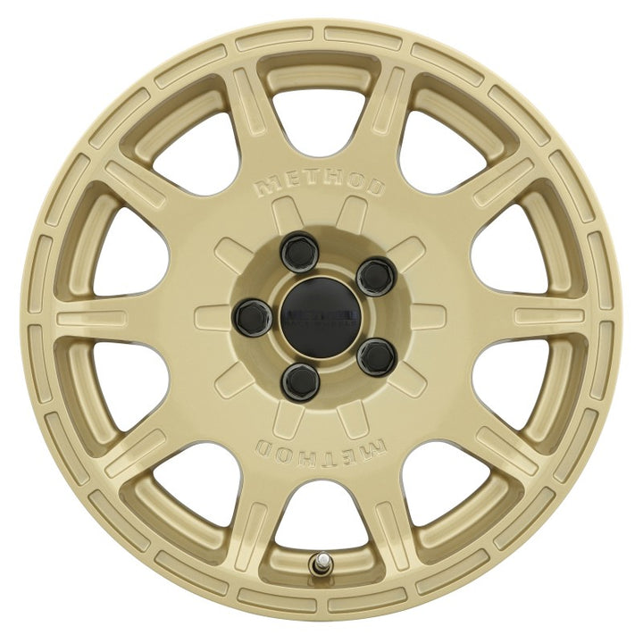 Method MR502 VT-SPEC 2 15x7 +15mm Offset 5x100 56.1mm CB Gold Wheel - Bull Strap