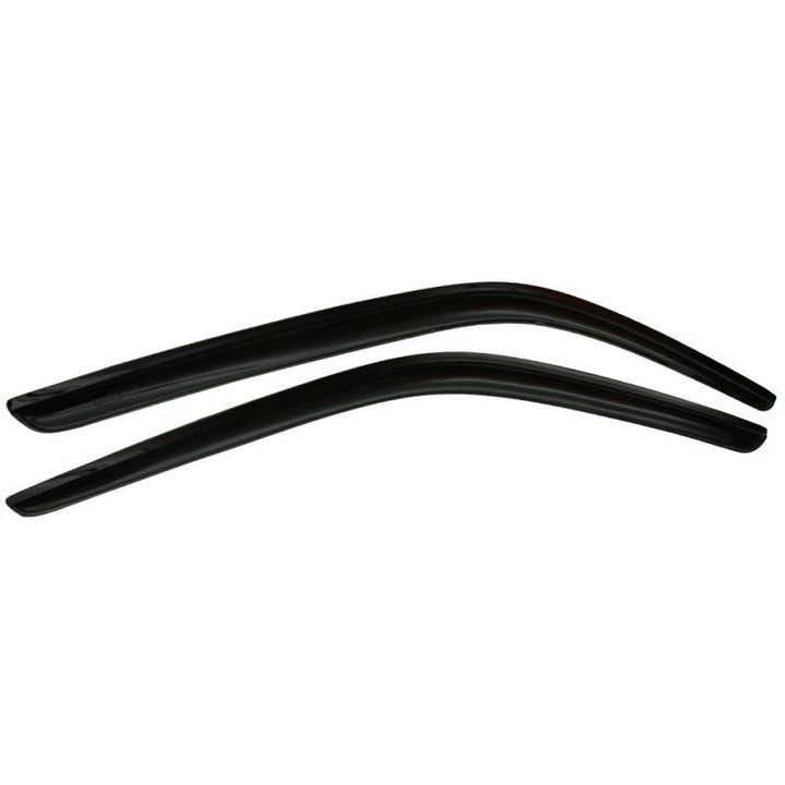 AVS 14-18 Ford Transit Ventvisor Outside Mount Window Deflectors 2pc - Smoke - Bull Strap