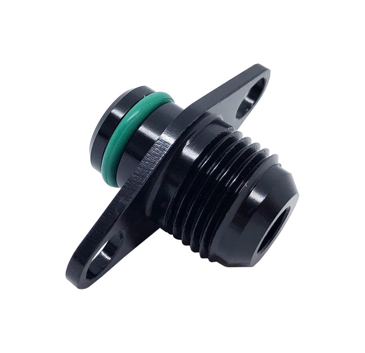 Torque Solution Mitsubishi -6AN Fuel Rail Adapter Fitting - Bull Strap