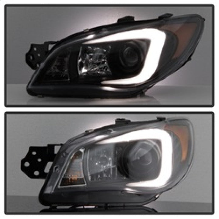 Spyder Subaru WRX 06-07 Projector Headlights - HID Model Only - Black PRO-YD-SWRX06-HID-LBDRL-BK - Bull Strap