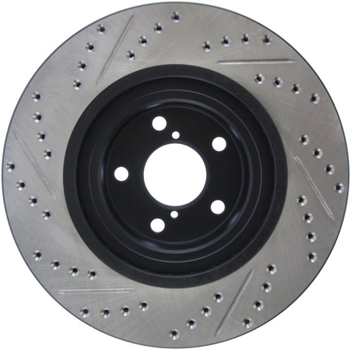 StopTech Slotted & Drilled Sport Brake Rotor - Bull Strap