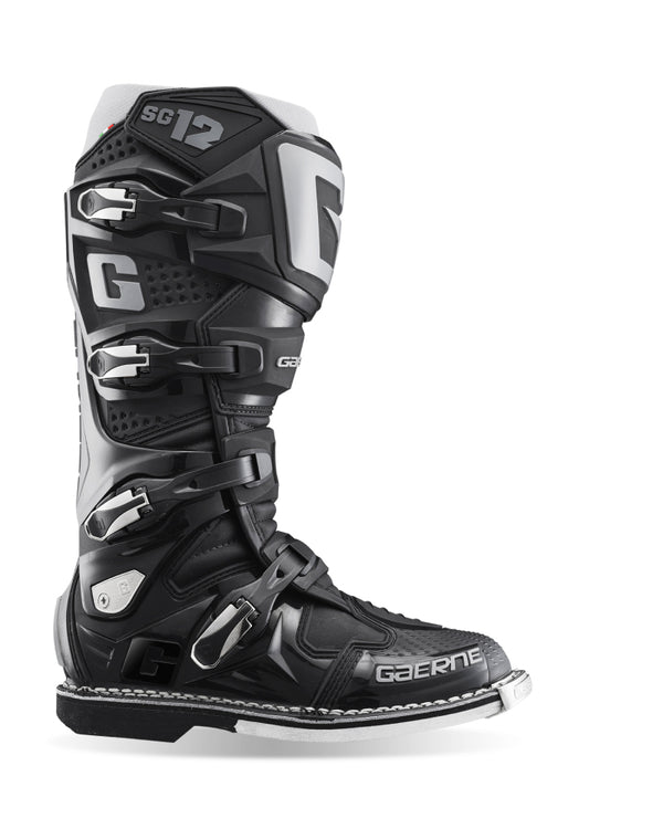 Gaerne SG12 Boot Black Size - 13 - Bull Strap