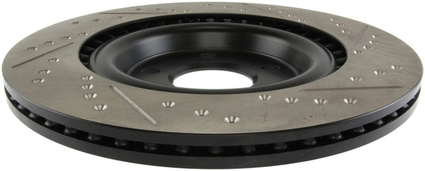 StopTech Slotted & Drilled Sport Brake Rotor - Bull Strap
