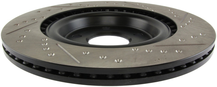 StopTech Slotted & Drilled Sport Brake Rotor - Bull Strap