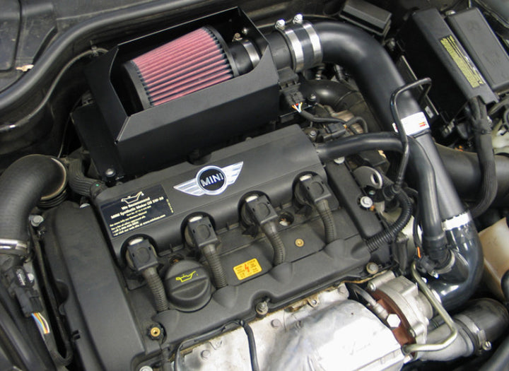 K&N 07-08 Mini Cooper S L4-1.6L Short Ram Intake - Bull Strap