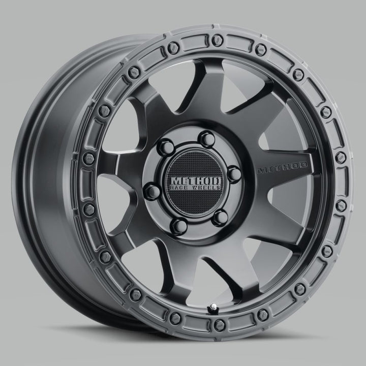 Method MR317 20x9 +18mm Offset 6x5.5 106.25mm CB Matte Black Wheel - Bull Strap