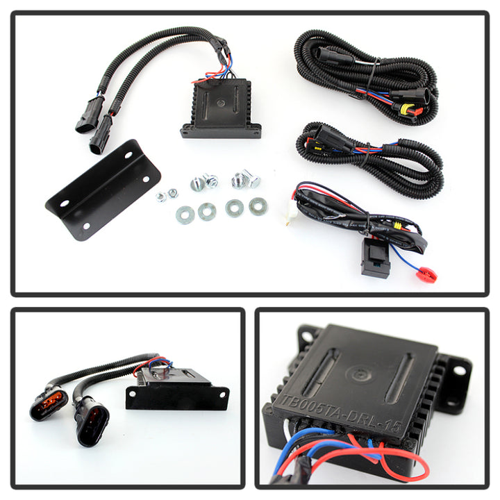 Spyder Toyota Tundra 07-13 Daytime LED Running Lights wo/switch Silver FL-DRL-TTU07-SIL - Bull Strap