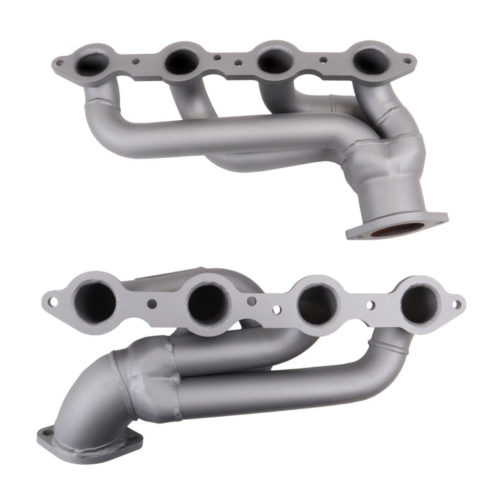 BBK 10-15 Camaro LS3 L99 Shorty Tuned Length Exhaust Headers - 1-3/4 Titanium Ceramic - Bull Strap