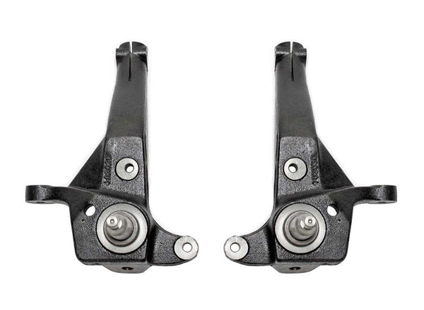 MaxTrac 01-09 Ford Ranger 2WD w/Torsion Bar Susp. (Non Stabilitrak) 4in Front Lift Spindles - Bull Strap
