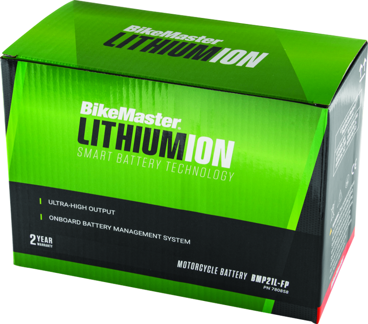 BikeMaster Lithium Ion 2.0 Battery - BMP21L-FP - Bull Strap