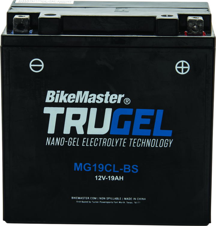 BikeMaster TruGel Battery - MG19CL-BS - Bull Strap