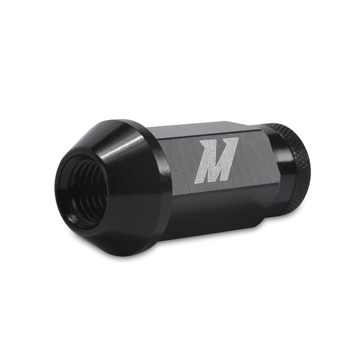 Mishimoto Aluminum Locking Lug Nuts M12x1.5 20pc Set Black - Bull Strap
