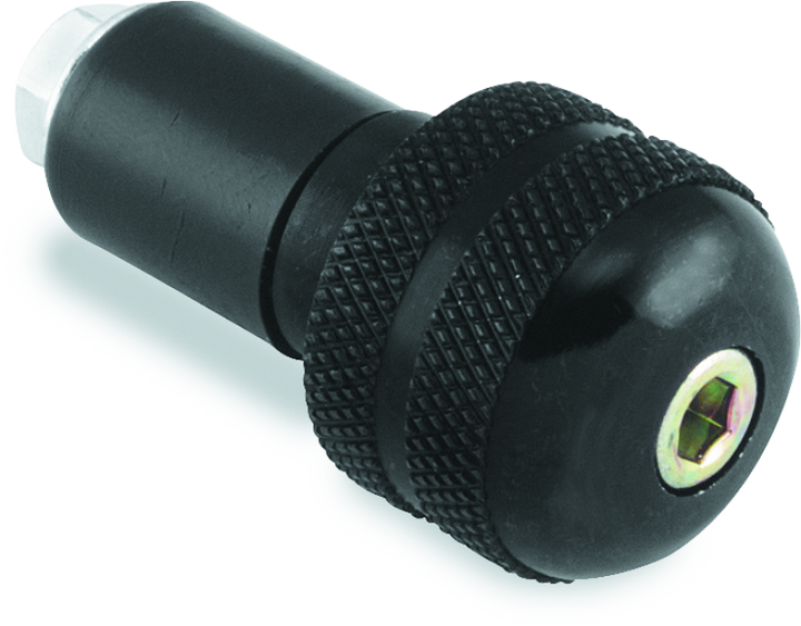 BikeMaster Anti-Vibration Bar Ends - 1in - Black - Bull Strap